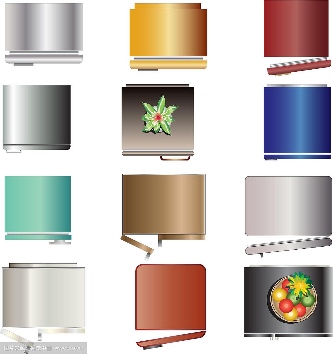 厨房设备冰箱俯视图的设计与应用